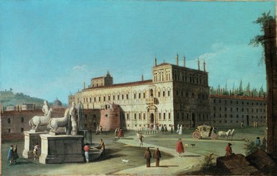 Ansicht des Palazzo del Quirinale, Rom von Michele Marieschi